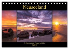 Neuseeland - Attraktiver Süden (Tischkalender 2025 DIN A5 quer), CALVENDO Monatskalender