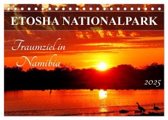 ETOSHA NATIONALPARK Traumziel in Namibia (Tischkalender 2025 DIN A5 quer), CALVENDO Monatskalender - Calvendo;Woyke, Wibke