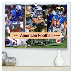 American Football - Taktik und Athletik (hochwertiger Premium Wandkalender 2025 DIN A2 quer), Kunstdruck in Hochglanz - Calvendo;Roder, Peter