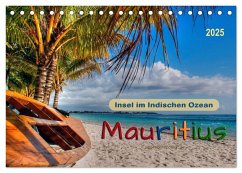 Mauritius - Insel im Indischen Ozean (Tischkalender 2025 DIN A5 quer), CALVENDO Monatskalender - Calvendo;Roder, Peter