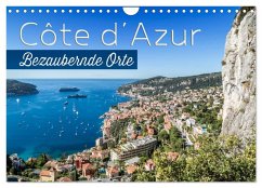 CÔTE D¿AZUR Bezaubernde Orte (Wandkalender 2025 DIN A4 quer), CALVENDO Monatskalender