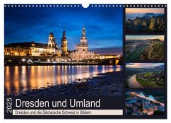 Dresden und Umland (Wandkalender 2025 DIN A3 quer), CALVENDO Monatskalender