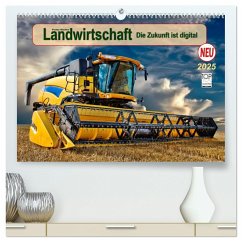 Landwirtschaft - die Zukunft ist digital (hochwertiger Premium Wandkalender 2025 DIN A2 quer), Kunstdruck in Hochglanz