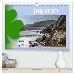 Irland - Rauhe Küste und Wilde Natur (hochwertiger Premium Wandkalender 2025 DIN A2 quer), Kunstdruck in Hochglanz