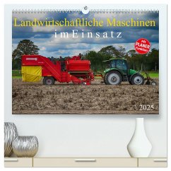 Landwirtschaftliche Maschinen im Einsatz (hochwertiger Premium Wandkalender 2025 DIN A2 quer), Kunstdruck in Hochglanz - Calvendo;Schnellewelten