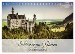 Schlösser und Gärten Süddeutschland (Tischkalender 2025 DIN A5 quer), CALVENDO Monatskalender