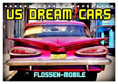 US DREAM CARS - Flossen-Mobile (Tischkalender 2025 DIN A5 quer), CALVENDO Monatskalender - Calvendo;Löwis of Menar, Henning von