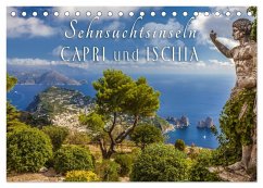 Sehnsuchtsinseln Capri und Ischia (Tischkalender 2025 DIN A5 quer), CALVENDO Monatskalender