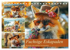 Fuchsige Eskapaden. Reineke mit noblen Accessoires (Tischkalender 2025 DIN A5 quer), CALVENDO Monatskalender - Calvendo;Hurley, Rose