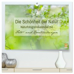 Die Schönheit der Natur - Naturfotografie-Kalender mit Foto- und Kreativübungen (hochwertiger Premium Wandkalender 2025 DIN A2 quer), Kunstdruck in Hochglanz - Calvendo;Mänz, Jana