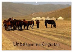 Unbekanntes Kirgistan (Wandkalender 2025 DIN A2 quer), CALVENDO Monatskalender
