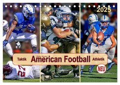 American Football - Taktik und Athletik (Tischkalender 2025 DIN A5 quer), CALVENDO Monatskalender
