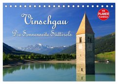 Vinschgau - Die Sonnenseite Südtirols (Tischkalender 2025 DIN A5 quer), CALVENDO Monatskalender