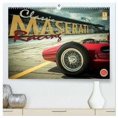 Classic Maserati Racing (hochwertiger Premium Wandkalender 2025 DIN A2 quer), Kunstdruck in Hochglanz