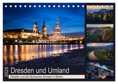 Dresden und Umland (Tischkalender 2025 DIN A5 quer), CALVENDO Monatskalender