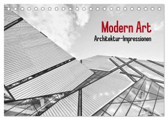 Modern Art. Architektur-Impressionen (Tischkalender 2025 DIN A5 quer), CALVENDO Monatskalender