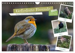 Gefiederte Freunde - Unsere heimischen Gartenvögel (Wandkalender 2025 DIN A4 quer), CALVENDO Monatskalender - Calvendo;Wilczek, Dieter