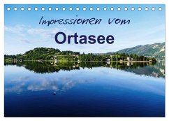 Impressionen vom Ortasee (Tischkalender 2025 DIN A5 quer), CALVENDO Monatskalender