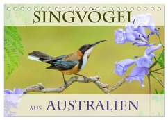 Singvögel aus Australien (Tischkalender 2025 DIN A5 quer), CALVENDO Monatskalender