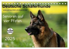 Deutsche Schäferhunde - Senioren auf vier Pfoten (Tischkalender 2025 DIN A5 quer), CALVENDO Monatskalender - Calvendo;Schiller, Petra