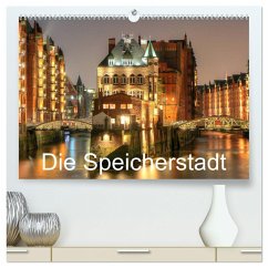 Die Speicherstadt (hochwertiger Premium Wandkalender 2025 DIN A2 quer), Kunstdruck in Hochglanz - Calvendo;Hasche, Joachim