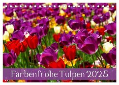 Farbenfrohe Tulpen 2025 (Tischkalender 2025 DIN A5 quer), CALVENDO Monatskalender - Calvendo;Vartzbed, Klaus