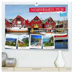 Norwegen PUR (hochwertiger Premium Wandkalender 2025 DIN A2 quer), Kunstdruck in Hochglanz - Calvendo;Prescher, Werner