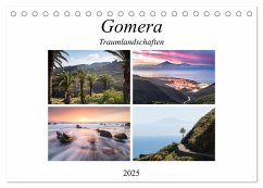 Gomera Traumlandschaften (Tischkalender 2025 DIN A5 quer), CALVENDO Monatskalender