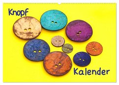 Knopfkalender (Wandkalender 2025 DIN A2 quer), CALVENDO Monatskalender