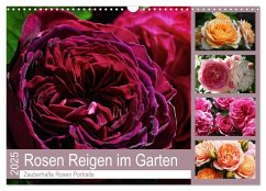 Rosen Reigen im Garten (Wandkalender 2025 DIN A3 quer), CALVENDO Monatskalender