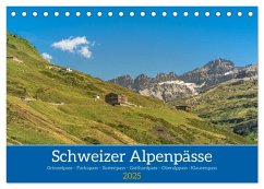 Schweizer Alpenpässe (Tischkalender 2025 DIN A5 quer), CALVENDO Monatskalender