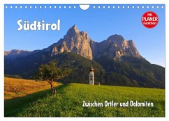 Südtirol - Zwischen Ortler und Dolomiten (Wandkalender 2025 DIN A4 quer), CALVENDO Monatskalender - Calvendo;LianeM