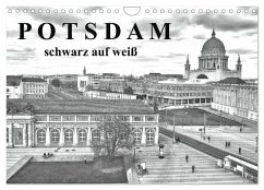 Potsdam schwarz auf weiß (Wandkalender 2025 DIN A4 quer), CALVENDO Monatskalender