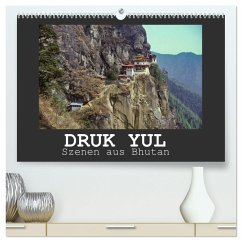 Druk Yul - Szenen aus Bhutan (hochwertiger Premium Wandkalender 2025 DIN A2 quer), Kunstdruck in Hochglanz