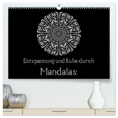 Entspannung und Ruhe durch Mandalas (hochwertiger Premium Wandkalender 2025 DIN A2 quer), Kunstdruck in Hochglanz