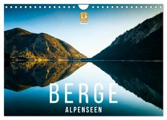 Berge. Alpenseen (Wandkalender 2025 DIN A4 quer), CALVENDO Monatskalender