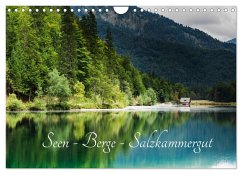 Seen - Berge - Salzkammergut (Wandkalender 2025 DIN A4 quer), CALVENDO Monatskalender