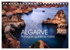 Algarve - Portugals goldene Küste (Tischkalender 2025 DIN A5 quer), CALVENDO Monatskalender