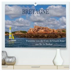 Bretagne - Fotoreise von der Cote de Granit Rose zur Ile de Brehat (hochwertiger Premium Wandkalender 2025 DIN A2 quer), Kunstdruck in Hochglanz