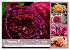 Rosen Reigen im Garten (Wandkalender 2025 DIN A2 quer), CALVENDO Monatskalender - Calvendo;Cross, Martina