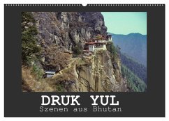 Druk Yul - Szenen aus Bhutan (Wandkalender 2025 DIN A2 quer), CALVENDO Monatskalender - Calvendo;Scheller, Hans-Werner