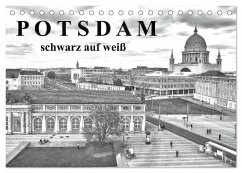 Potsdam schwarz auf weiß (Tischkalender 2025 DIN A5 quer), CALVENDO Monatskalender