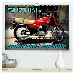 Motorrad-Legenden: SUZUKI (hochwertiger Premium Wandkalender 2025 DIN A2 quer), Kunstdruck in Hochglanz