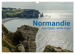 Normandie - raue Küsten, sanfte Hügel (Wandkalender 2025 DIN A3 quer), CALVENDO Monatskalender