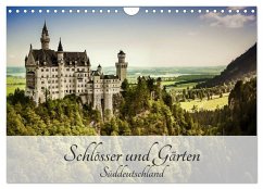Schlösser und Gärten Süddeutschland (Wandkalender 2025 DIN A4 quer), CALVENDO Monatskalender
