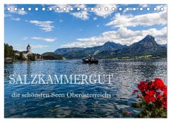 Salzkammergut - Die schönsten Seen Oberösterreichs (Tischkalender 2025 DIN A5 quer), CALVENDO Monatskalender