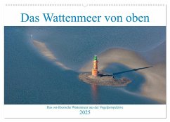 Das Wattenmeer von oben (Wandkalender 2025 DIN A2 quer), CALVENDO Monatskalender