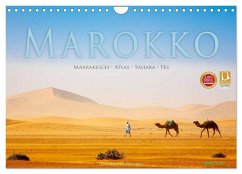Marokko: Marrakesch, Atlas, Sahara, Fès (Wandkalender 2025 DIN A4 quer), CALVENDO Monatskalender