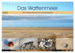 Das Wattenmeer - 2025 (Tischkalender 2025 DIN A5 quer), CALVENDO Monatskalender
