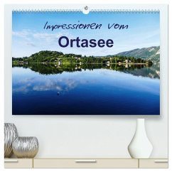 Impressionen vom Ortasee (hochwertiger Premium Wandkalender 2025 DIN A2 quer), Kunstdruck in Hochglanz